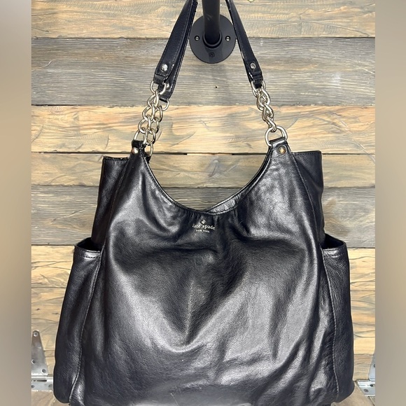 kate spade Handbags - Bin049.042 Kate Spade Womens Double Handle Side Pocket Large Leather Tot…
